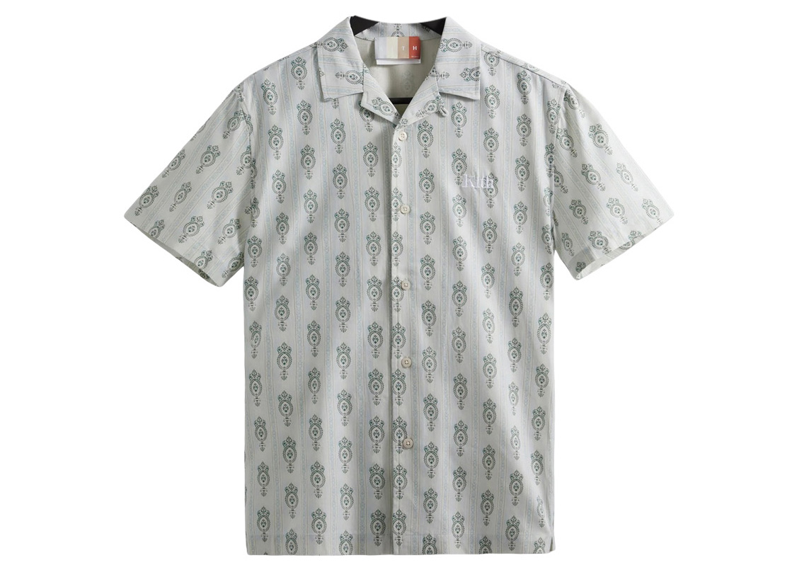 Kith Silk Cotton Thompson Camp Collar Shirt Flash