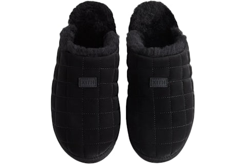 Kith Puffed Classic Logo Slipper Kithmas Black Men's KHM150094