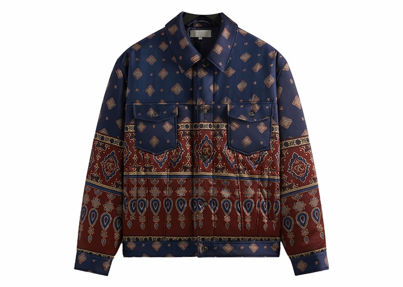 Kith Puffed Jase Satin Trucker Jacket Rhone Men's - FW24 - US Kith Puffed Jase Satin Trucker Jacket Rhone Men's - FW24 - US