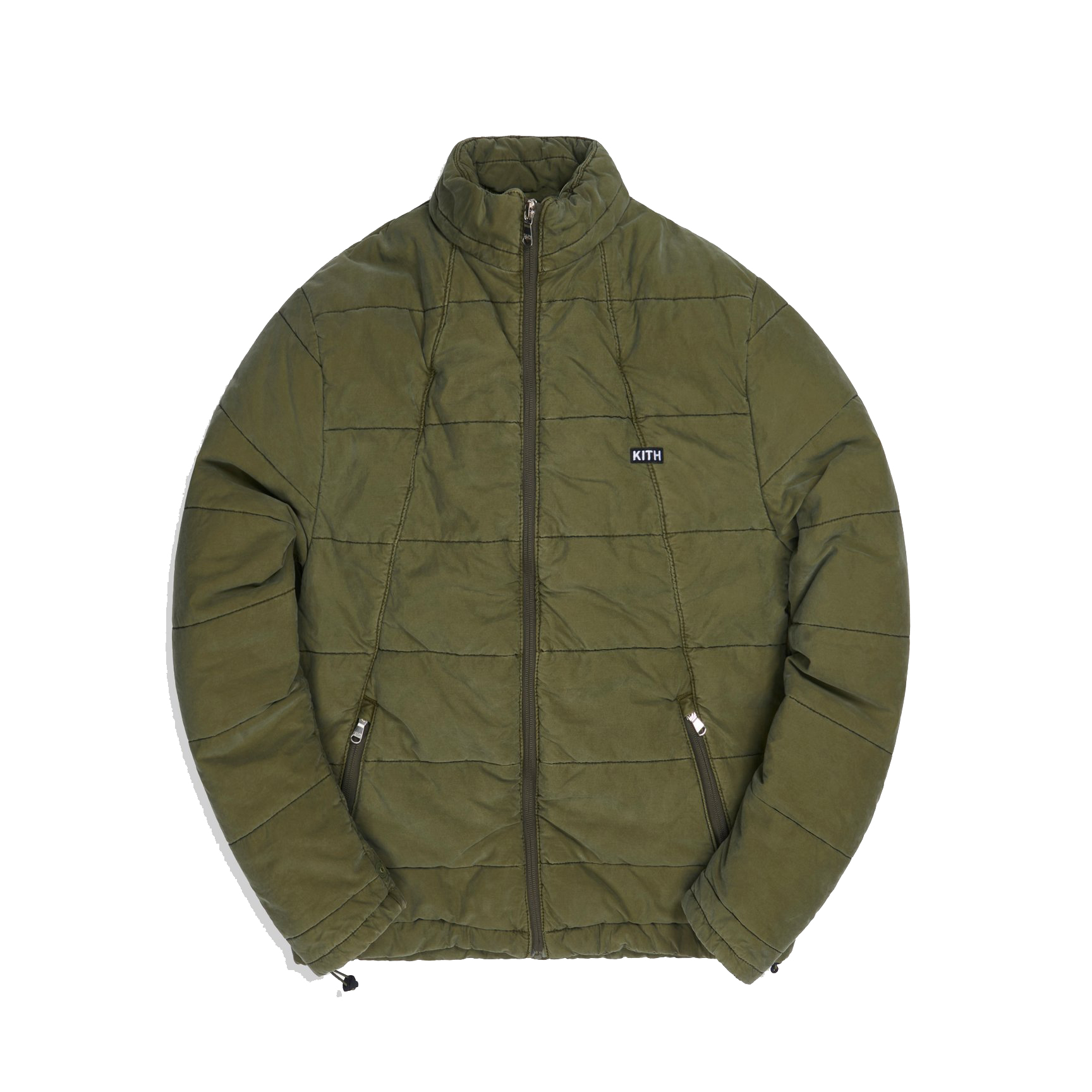 Kith Quilted Liner Jacket Olive Men's - FW20 - US