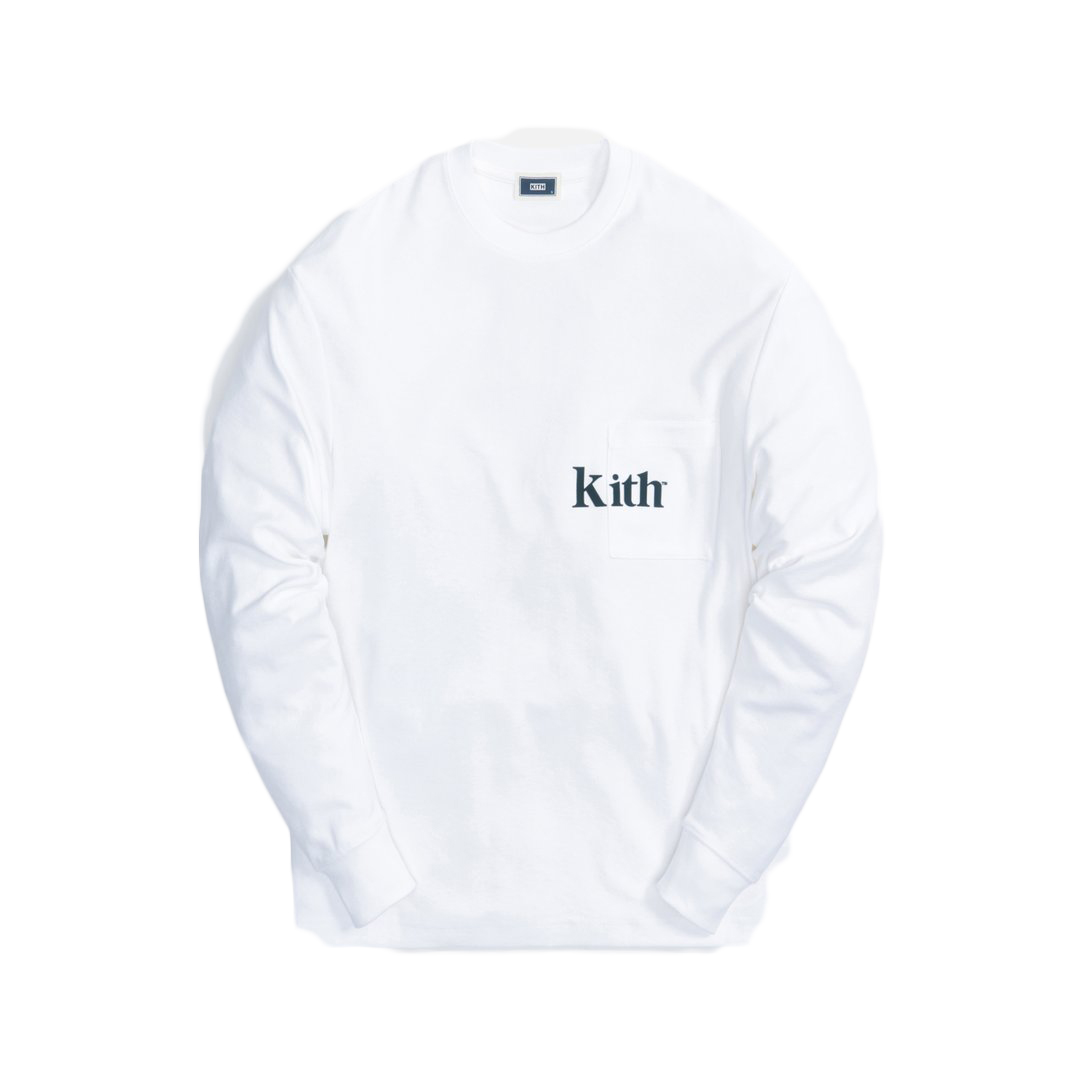 Kith Quinn L/S Tee White Men's - SS21 - US