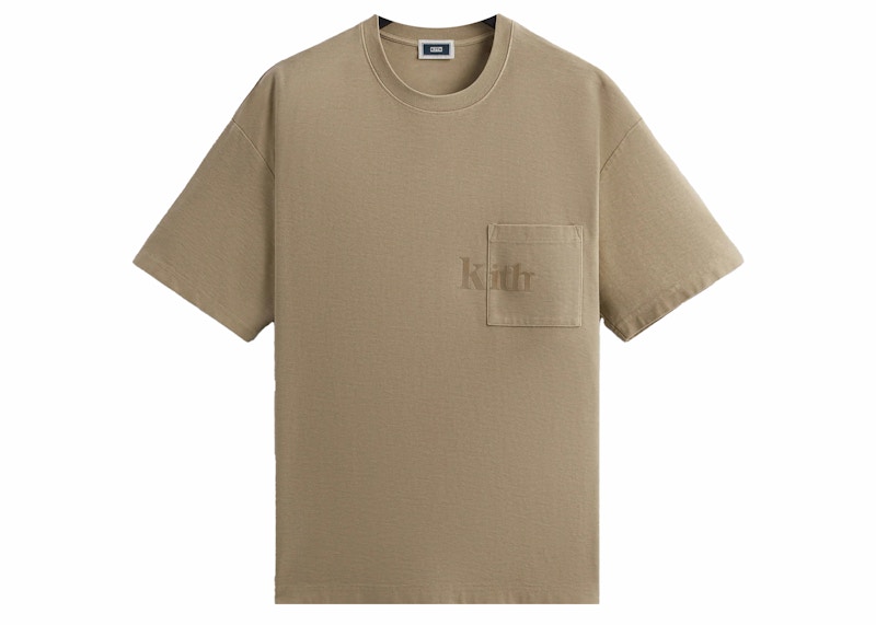 Pre-owned Kith Men's  Quinn Tee Shirt In Canvas In Brown