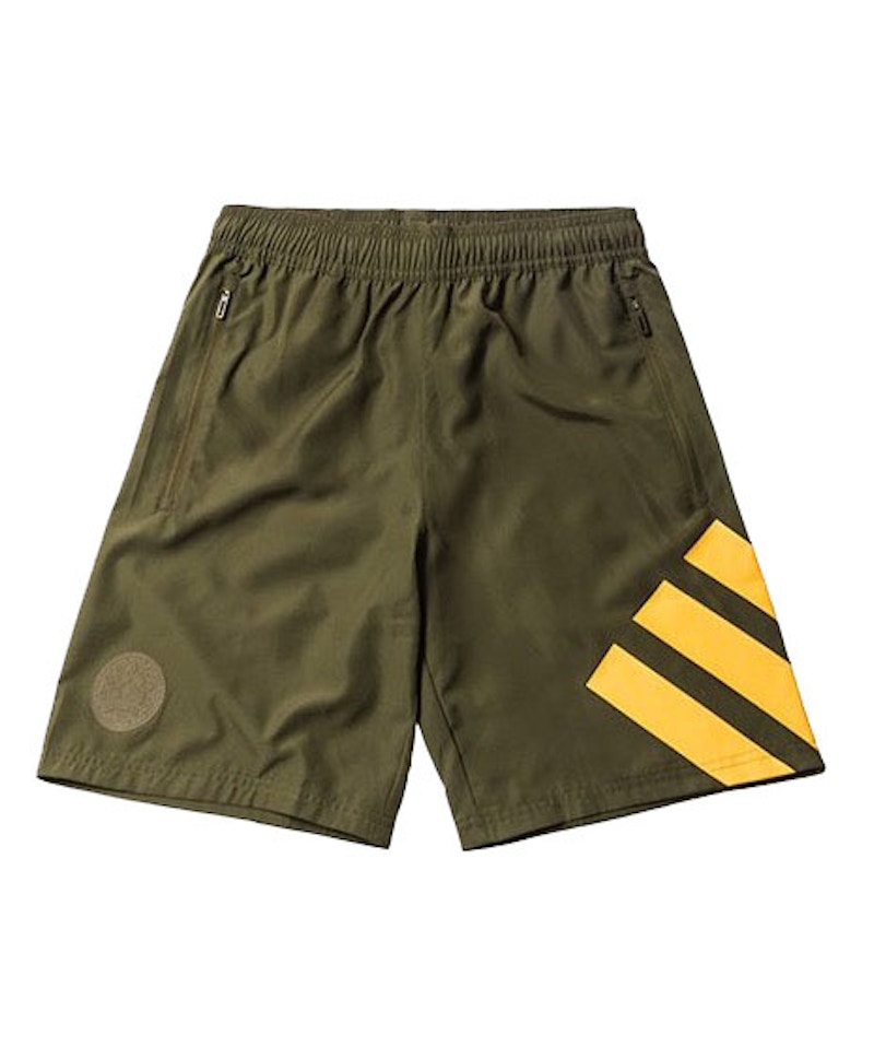 Kith Rays Game Shorts Olive
