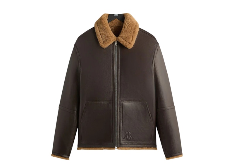 Kith Reversible Shearling Bomber Kindling