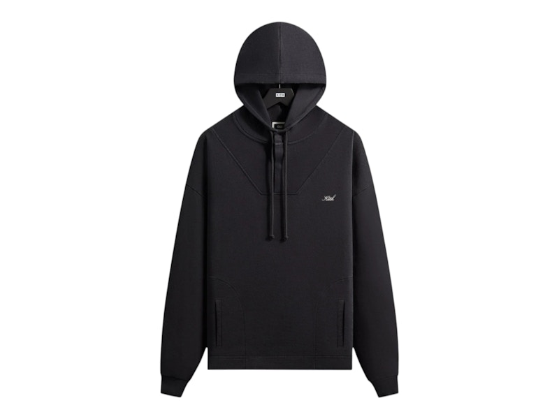 Men's Kith Rib Neck Cropped Camden Hoodie in Black
