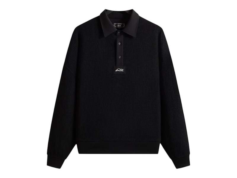 Kith Rib Stitch Ronin Henley Sweater Black