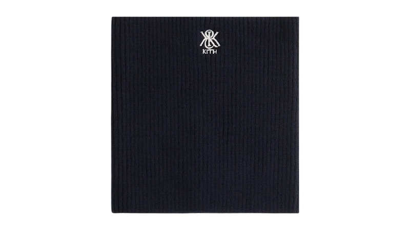 Kith Ribbed Neck Warmer Black