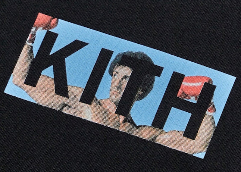 Kith Rocky Balboa Classic Logo Tee Black Men's - SS22 - US