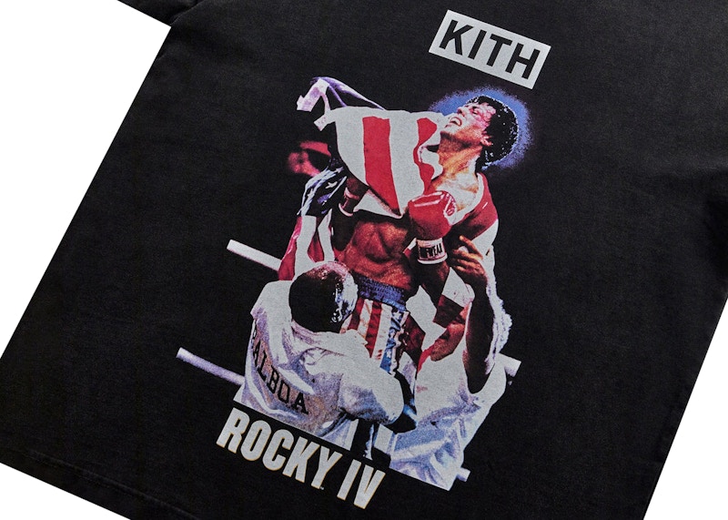 Tシャツ/カットソー(半袖/袖なし)KITH for Rocky IV Vintage Tee Black Mサイズ