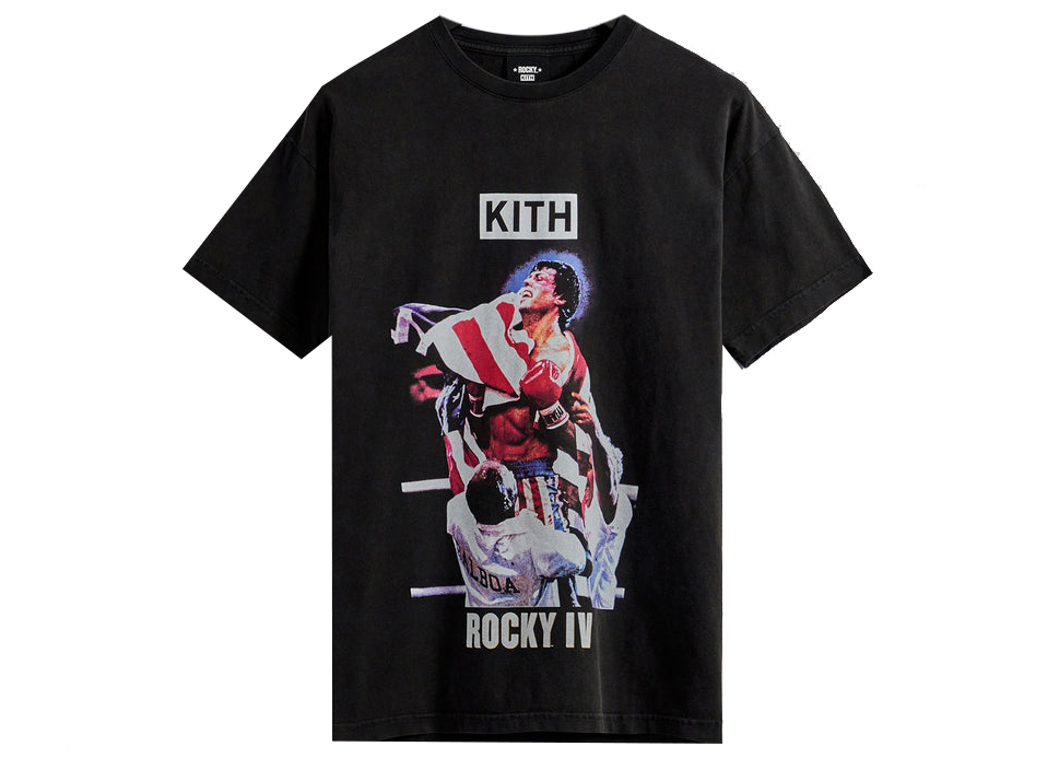 Kith Rocky IV Vintage Tee Black