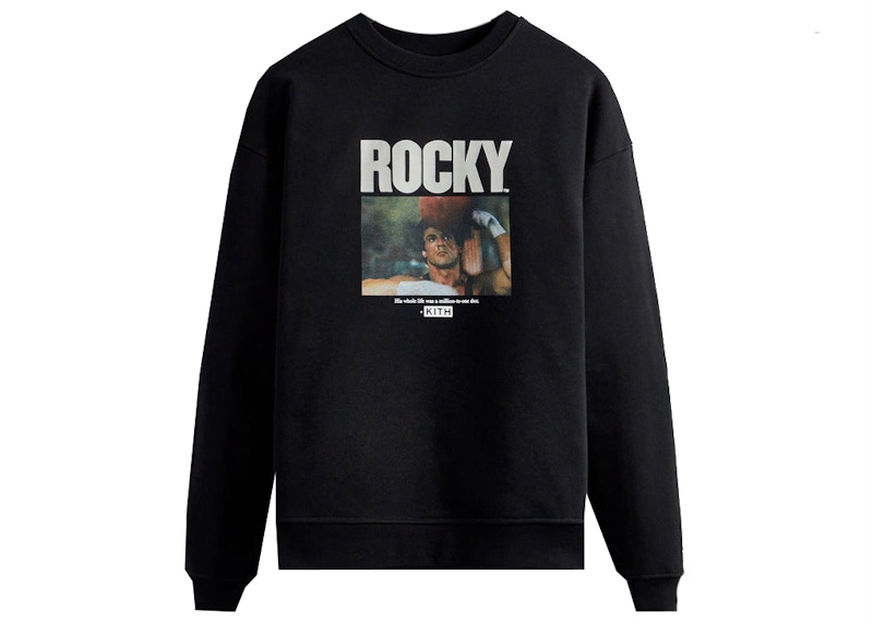 Pre-owned Kith Men's Rocky Million To One Crewneck Sweatshirt In Black