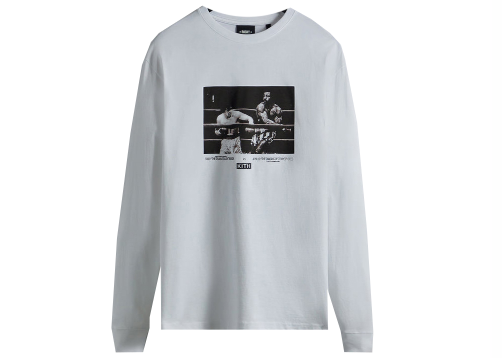 Kith Rocky Title Fight L/S Tee White Men's - SS22 - US