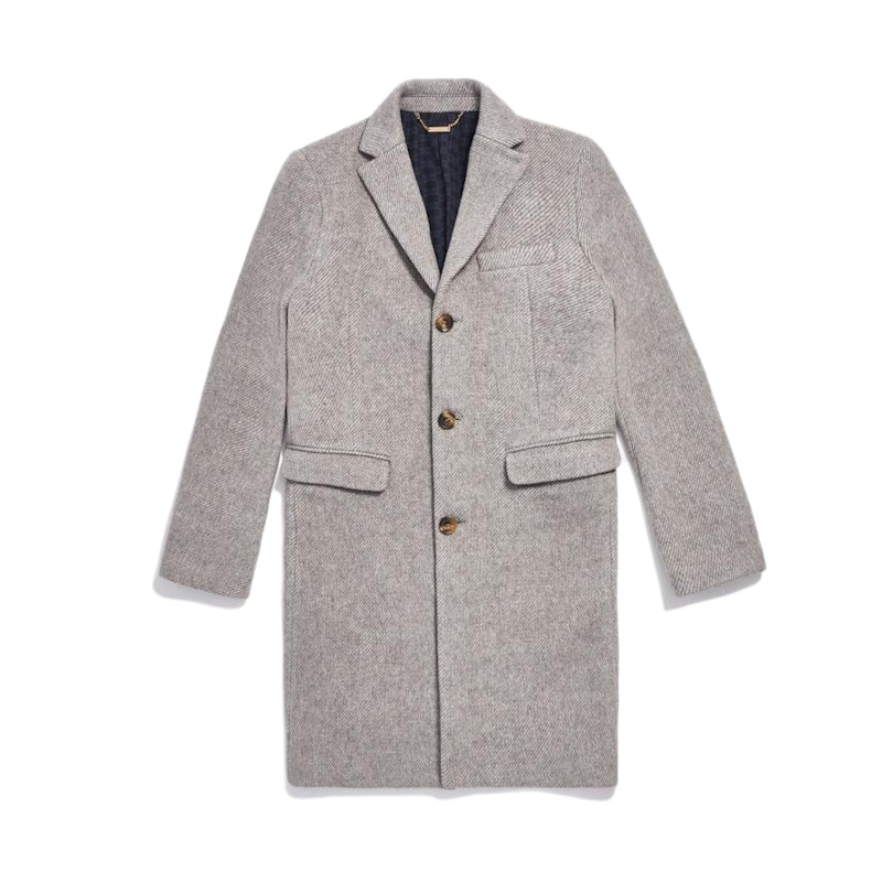 Kith Royce Wool Overcoat Light Grey Men's - FW19 - US