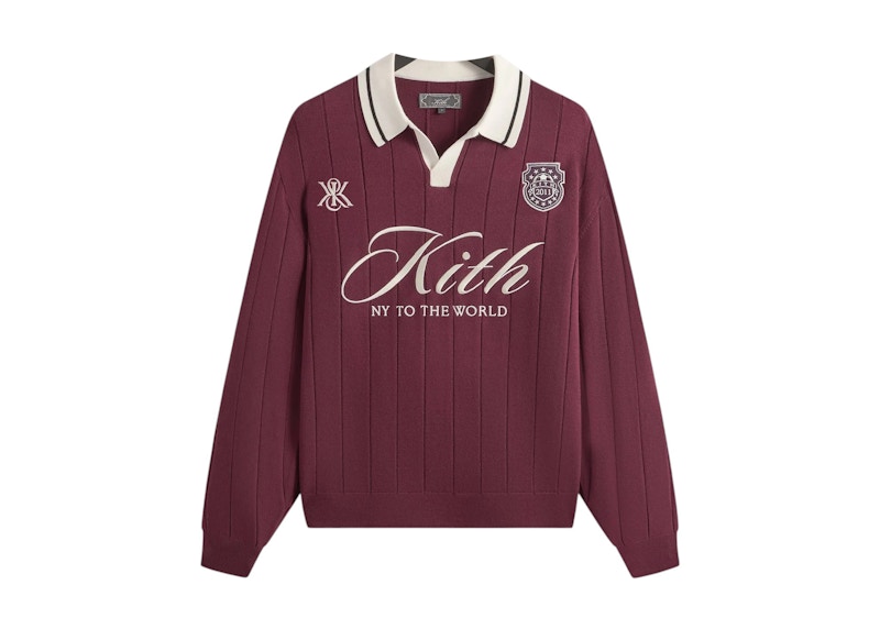 25FALL Kith Rugby Pullover Sweater美品 Kith Nelson Rugby Pullover Black Men's - FW25 - US