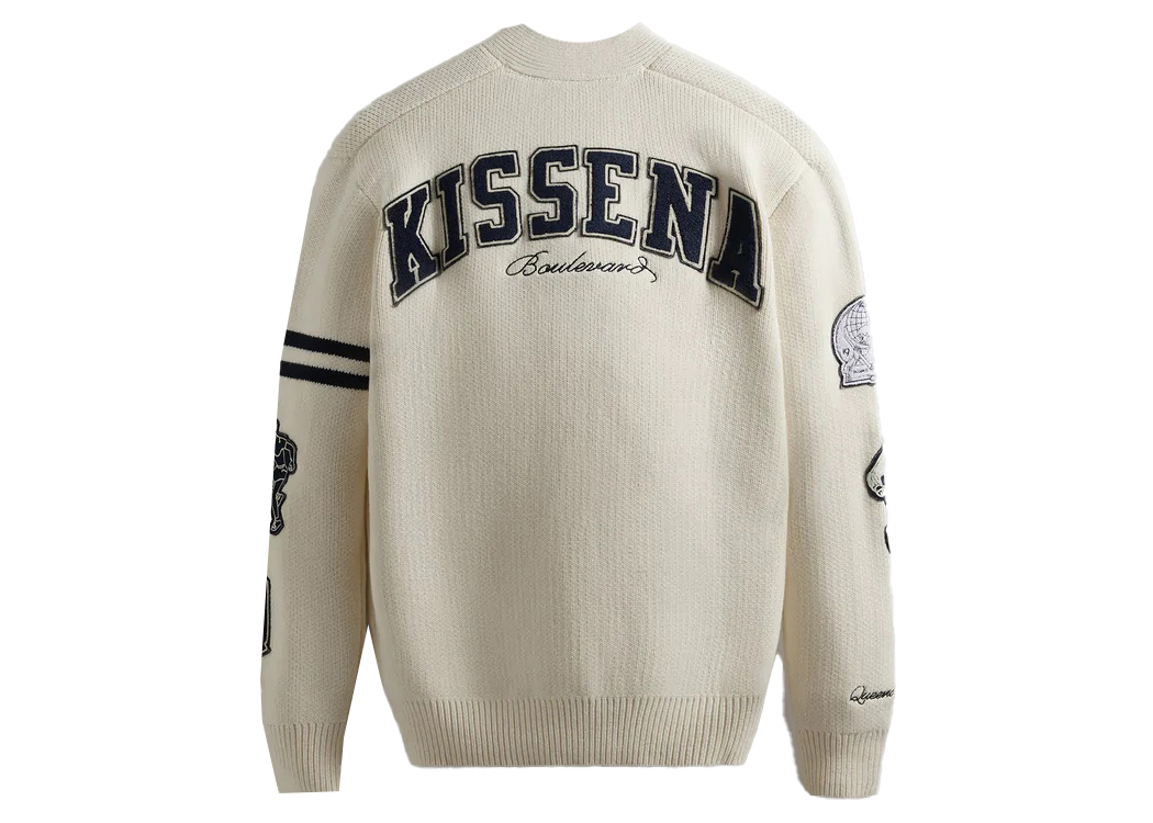 Kith Russell Athletic CUNY Queens College Cardigan Sandrift Men's