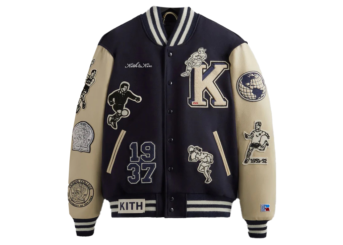 Kith Russell Athletic CUNY Queens College Golden Bear Jacket 