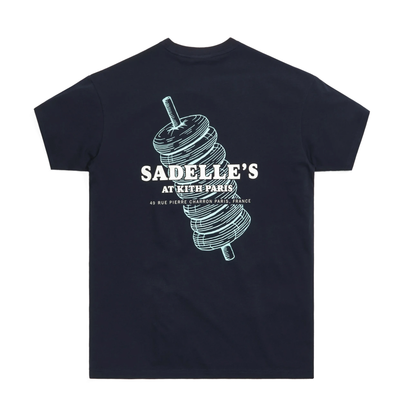 Kith Sadelle's Paris Tee Navy Homme de la Collection - SS21 - FR