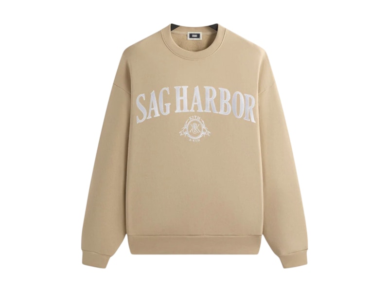 Pre-owned Kith Sag Harbor Crewneck Sweatshirt In Canvas In Brown