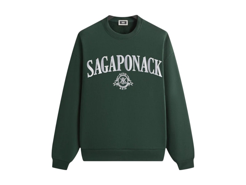 Pre-owned Kith Sagaponack Nelson Crewneck Sweatshirt In Stadium In Gray