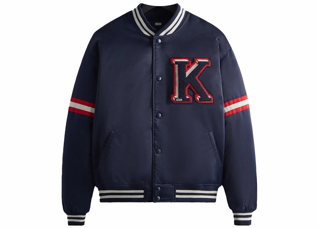 Pre-owned Kith Satin Bomber Jacket Nocturnal