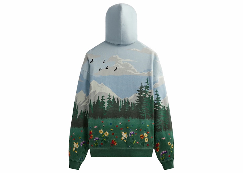 Kith Scenic Fleece Nelson Hoodie Larimar Men's - FW23 - US