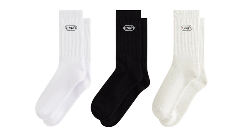 Kith Script Plaque Crew Socks (3 Pack) Multi