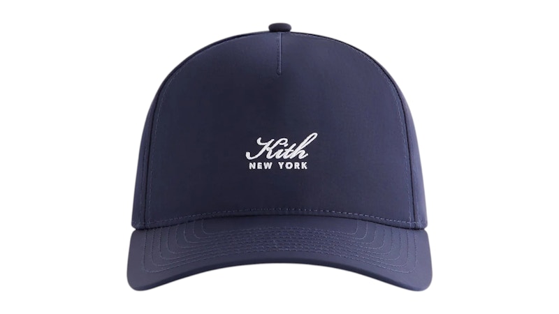 Kith Script Wrinkle Nylon Bay Low Pinch Crown Snapback Nocturnal