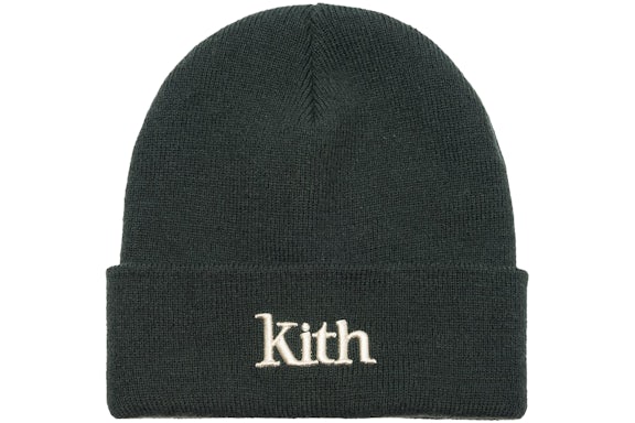 Kith Serif Beanie Forest