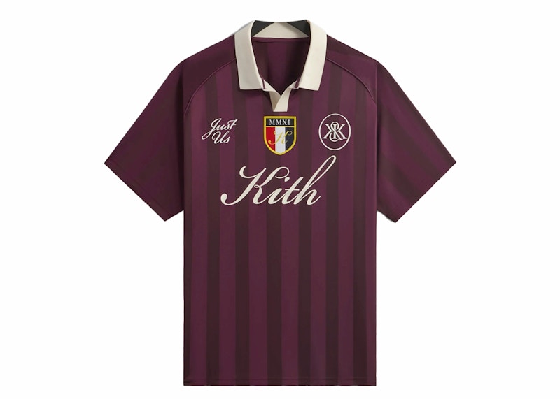 Kith Shadow Stripe Marcel Soccer Jersey Rave Men s SS24 US