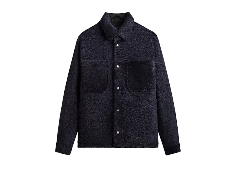 Kith Shearling Ace Shirt Jacket Ink