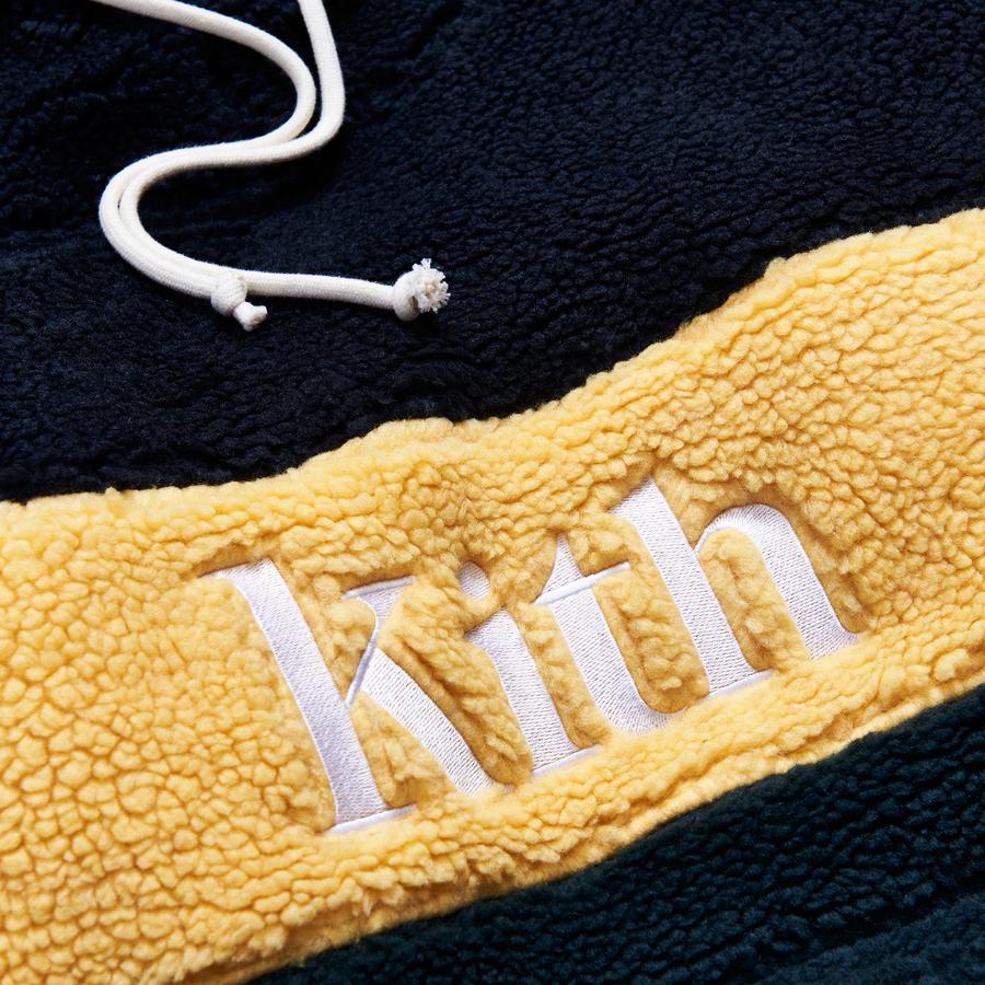 Kith Sherpa Double Pocket Hoodie Solar Yellow