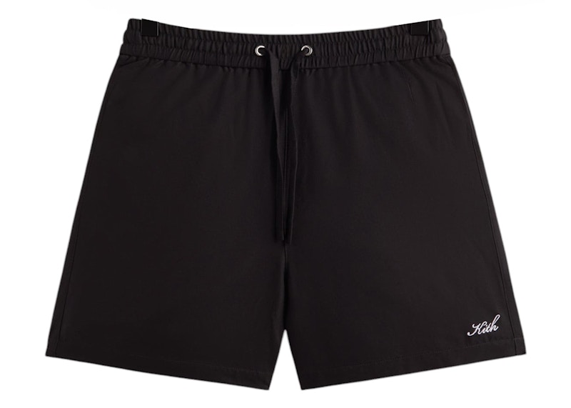 Pre-owned Kith Men's  Silk Cotton Active Short In Black