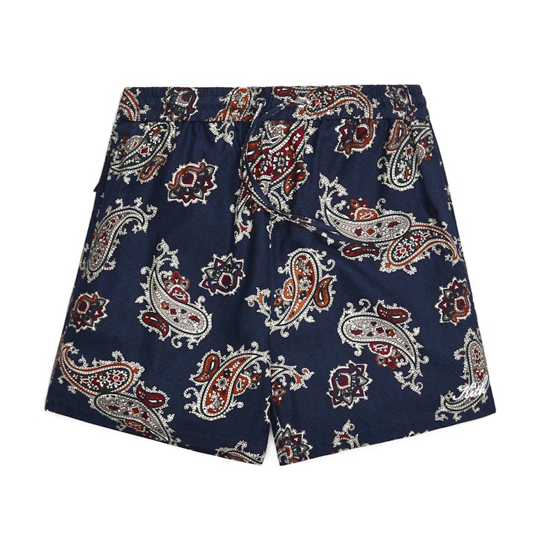Pre-owned Kith Silk Cotton Printed Active Shorts Nocturnal