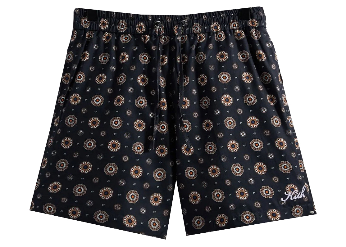 Kith Silk Medallion Active Short Nocturnal メンズ - SS22 - JP