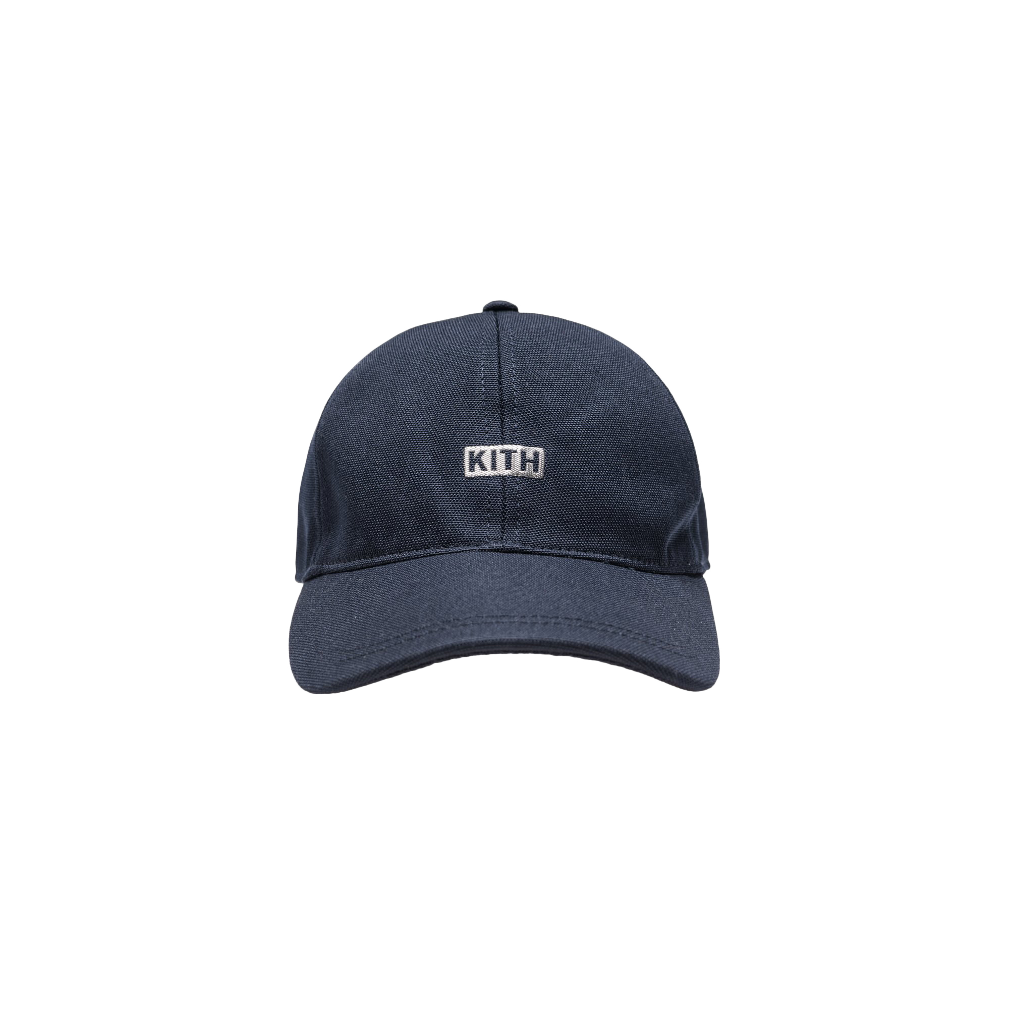 Kith Silver Classic Logo Cap Navy Men's - FW17 - US