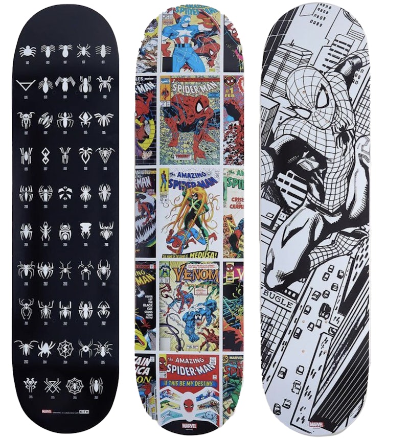 Juego de tablas de skate Kith Spider-Man SS22 US