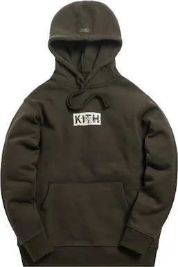 Kith Splintered Logo Hoodie Black/Olive - SS19 - KR