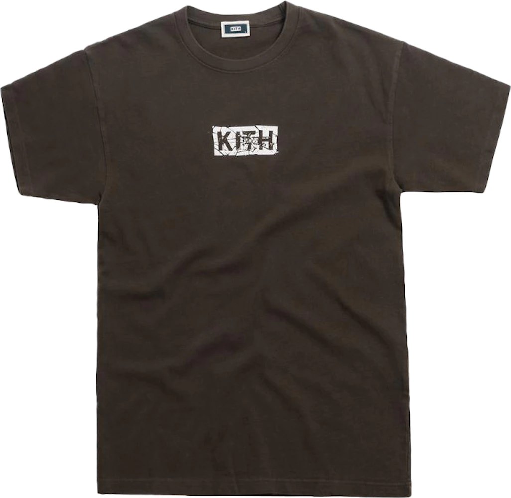 Kith Splintered Logo Tee Black/Olive Men's - SS19 - US