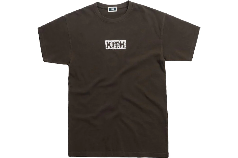 Kith Splintered Logo Tee Black/Olive