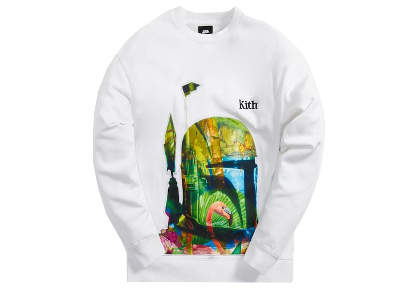 Kith x STAR WARS Boba Fett Crewneck White