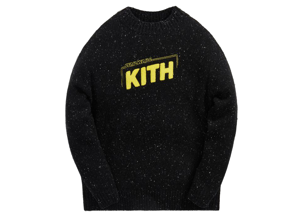 Kith x STAR WARS Galaxy Crewneck Sweater Black Men's - FW21 - GB