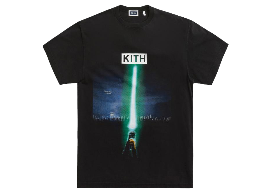 Kith x STAR WARS Jedi Vs Sith Vintage Tee Black Men's - FW21 - US
