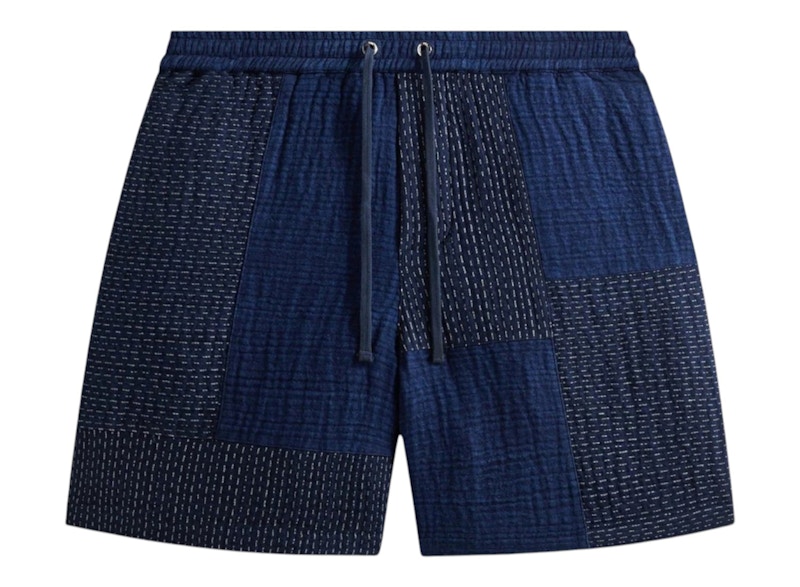 Kith Stitched Patchwork Curtis Short Mid Indigo