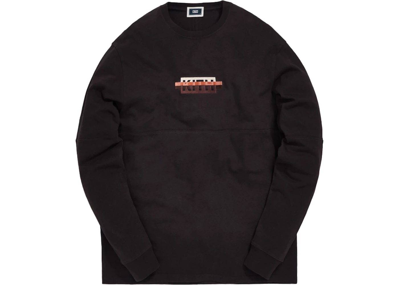 Kith Strike Through Panel L/S Tee Espresso Men's - FW19 - US Kith Strike Through Panel L/S Tee Espresso Men's - FW19 - US