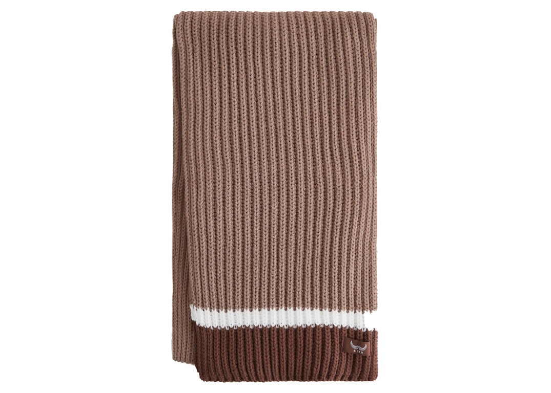 Pre-owned Kith Stripe Scarf Dusty Mauve
