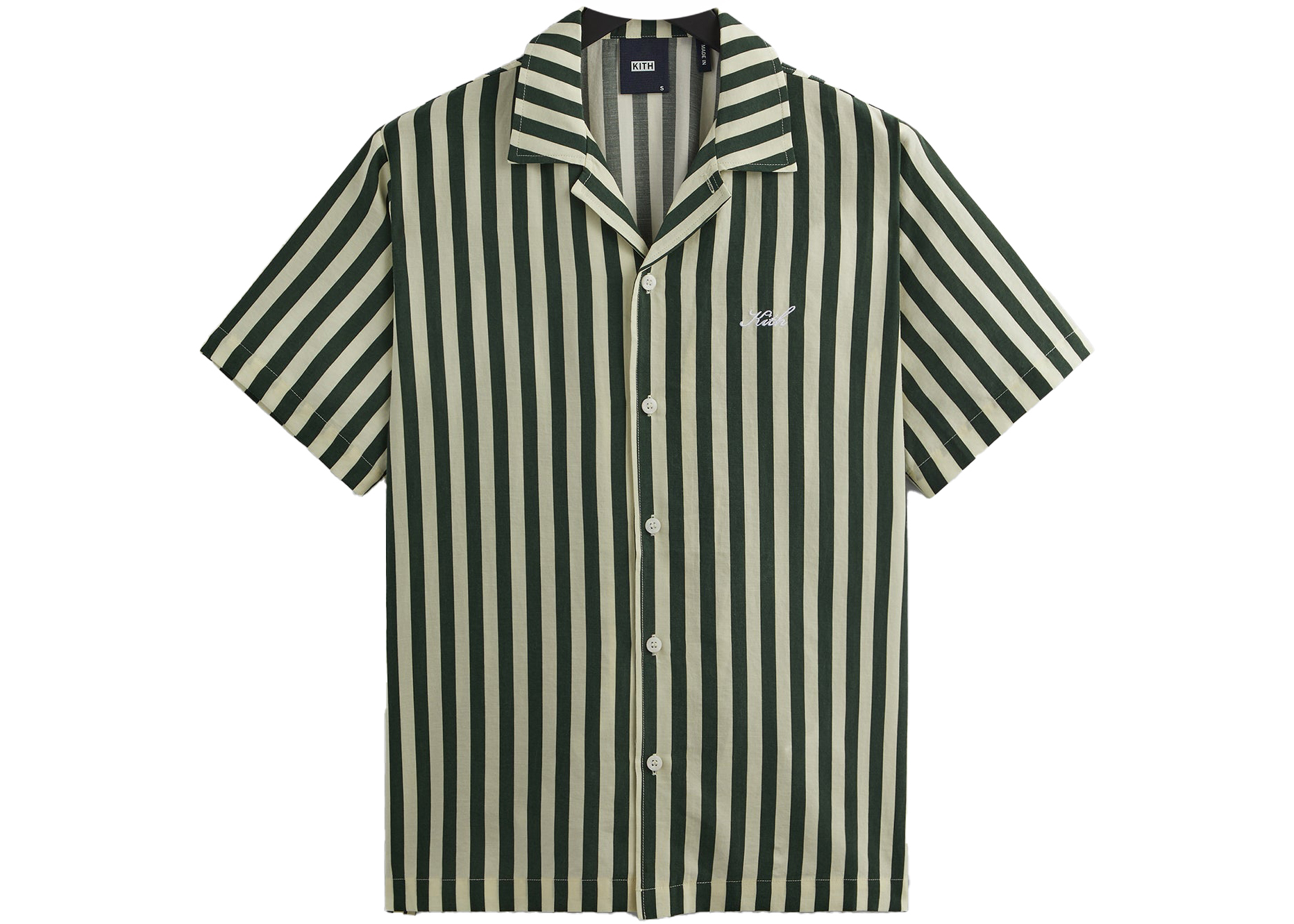 Kith Striped Thompson Camp Collar Shirt Agate - SS23 メンズ - JP