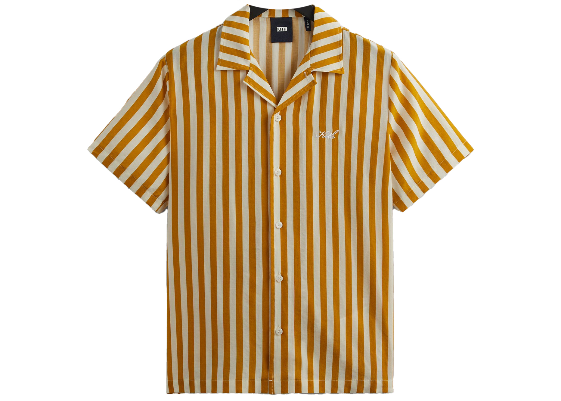 Kith Striped Thompson Camp Collar Shirt Flash Men's - SS23 - US