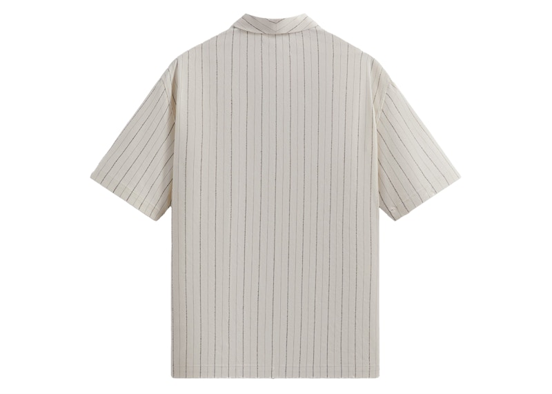 Kith Striped Twill Thompson Crossover Shirt Sandrift Men's - SS24 - US