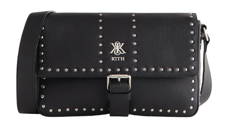 今週末まで値下げ☆激レア!!! KITH kith ショルダーバック Kith Studded Crossbody Black メンズ - FW25 - JP