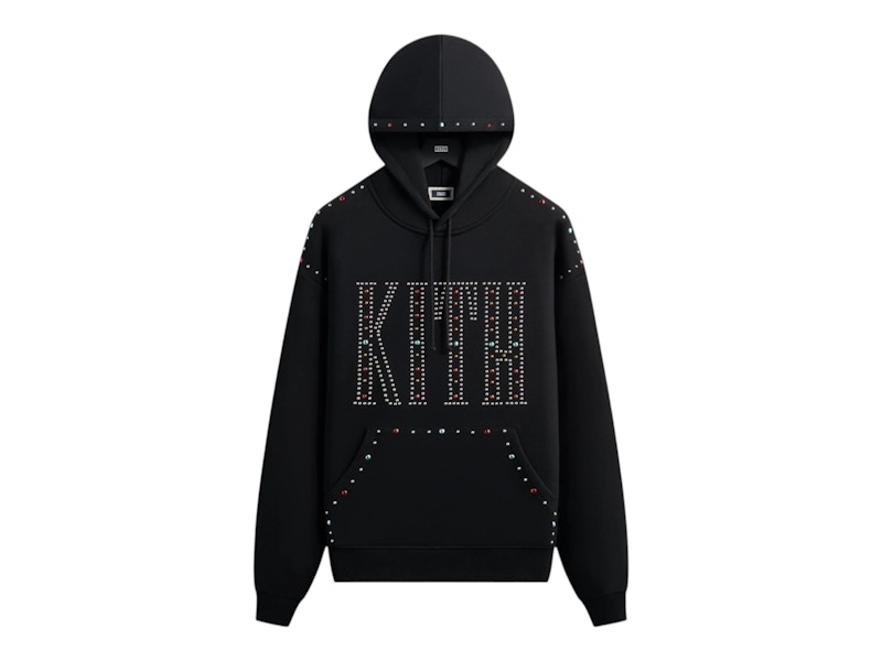 Kith Studded Nelson Hoodie Black Men's - SS26 - GB Kith Studded Nelson Hoodie Black Men's - SS26 - GB